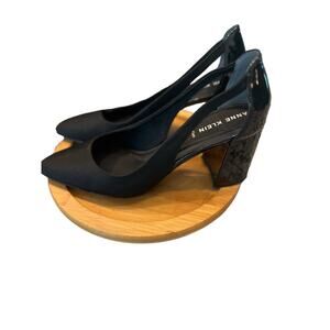 Ann Klein iflex block heel pumps size 9.5 black